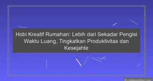 Hobi Kreatif Rumahan