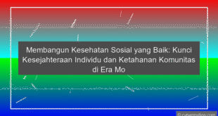 Kesehatan Sosial Baik