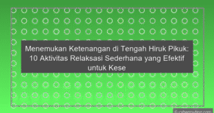 Aktivitas Relaksasi Sederhana