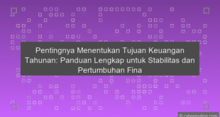 Tujuan Keuangan Tahunan