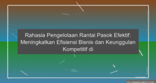 Pengelolaan Rantai Pasok