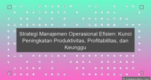 Manajemen Operasional Efisien