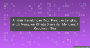 Analisis Keuntungan Rugi