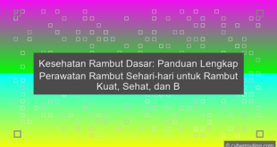 Kesehatan Rambut Dasar