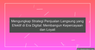 Strategi Penjualan Langsung