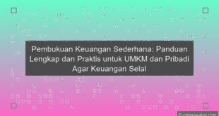 Pembukuan Keuangan Sederhana