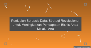Penjualan Berbasis Data