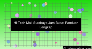 ilustrasi hi tech mall surabaya jam buka