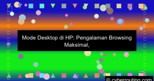 mode desktop di hp