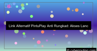 link alternatif pintuplay anti rungkad