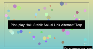 link alternatif pintuplay hoki stabil