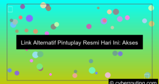 ilustrasi link alternatif pintuplay resmi hari ini