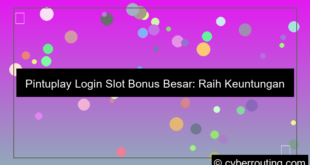 visual pintuplay login slot bonus besar