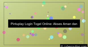 ilustrasi pintuplay login togel online