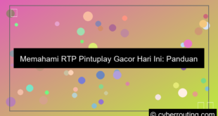 rtp pintuplay gacor hari ini