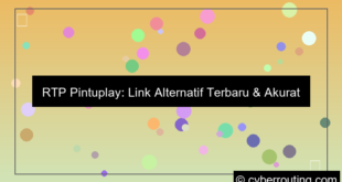 rtp pintuplay link alternatif terbaru