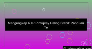 ilustrasi rtp pintuplay paling stabil
