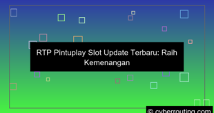 rtp pintuplay slot update terbaru