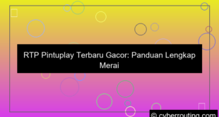 rtp pintuplay terbaru gacor