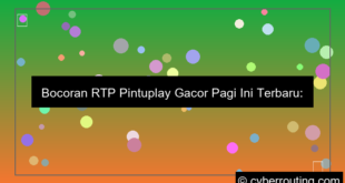grafik rtp pintuplay gacor pagi ini terbaru